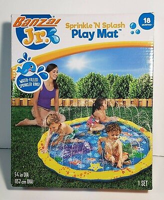 #ad Banzai 54in Diameter Sprinkle and Splash Play Mat brand new $14.99