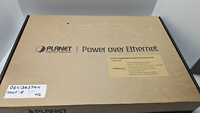 #ad Planet HPOE 2400G 24 Port Gigabit IEEE 802.3at PoE Managed Injector Hub C $149.99