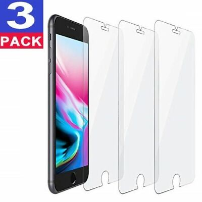#ad 3 PACK For iPhone 13 12 11 Pro Max XR XS 8 Plus Tempered GLASS Screen Protector $1.24