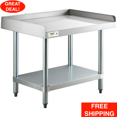 #ad 24quot; x 30quot; Stainless Steel Work Prep Table Commercial Equipment Stand Undershelf $228.99