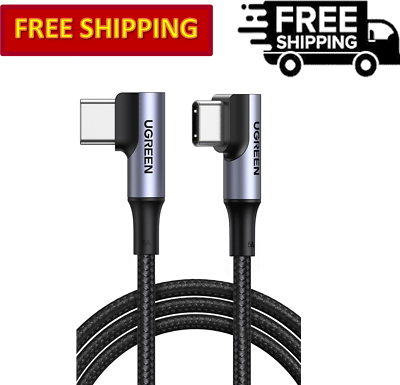 #ad UGREEN 100W USB C to USB C 90 Degree Fast Charging Cable All USB C Phone Devices $27.99