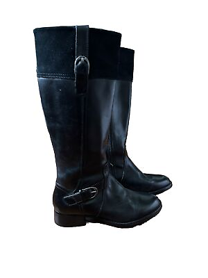 #ad Ariat Boots York Old West Black Women#x27;s SZ US 6.5 Riding Leather 10014286 A9 $78.00