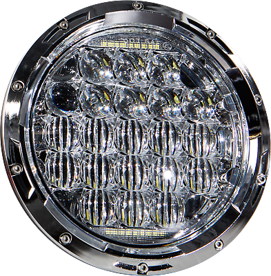 #ad HARDDRIVE LED Headlight 7quot; Chrome 90W 820 0363 $91.76