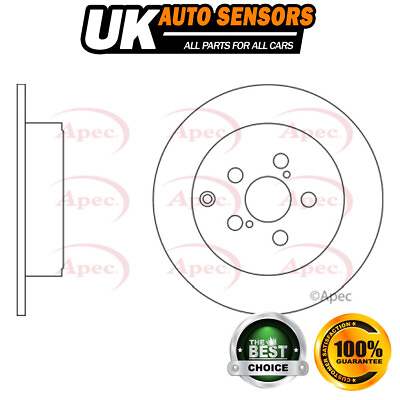 #ad Fits Toyota Avensis 20032008 1.6 1.8 2.0 D 2.4 1x Brake Disc Rear AST 4243105030 GBP 35.83