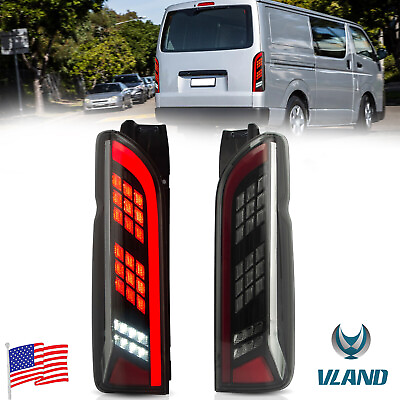 #ad Vland Tail Lights For 2005 2018 Toyota Hiace LED Lamps Sequential LeftRight US $199.00