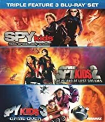 Spy Kids Triple Feature New Blu ray 3 Pack Amaray Case Dubbed Subtitled $13.84