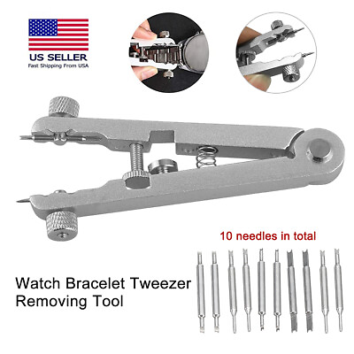#ad Tweezers Removal Tool Watch Bracelet Replace Spring Bar Pliers Remover Standard $12.89