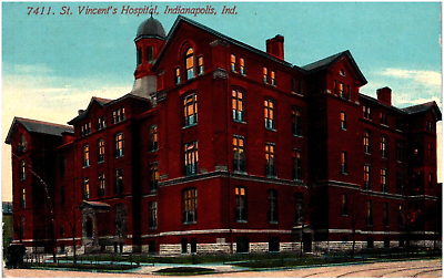 #ad St. Vincent#x27;s Hospital Indianapolis Indiana 1900s Postcard Unused FW Woolworth $3.99