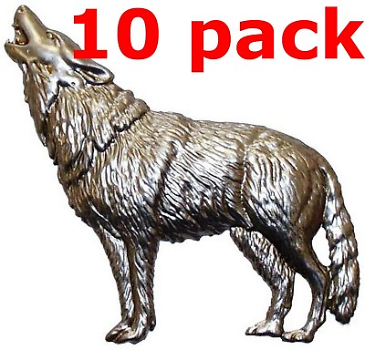 #ad Metal Stampings Wolf Wolves Gray Grey Timber Western STEEL .020quot; Thickness A17 $35.00