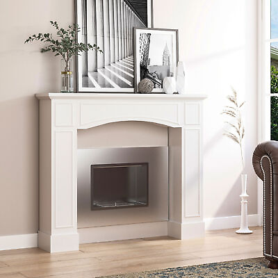 Modern Fireplace Mantel Surround Mantels for Fireplace with Pattern $176.79