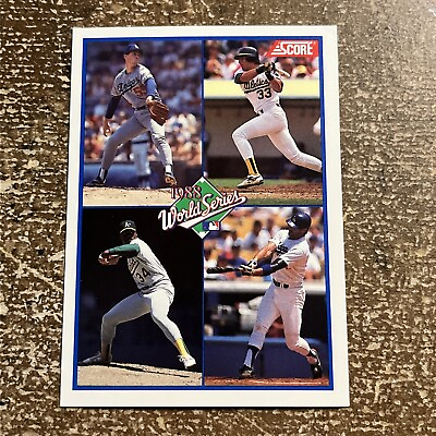 #ad 1989 Score 1988 World Series American And National League Champs #582 $1.99