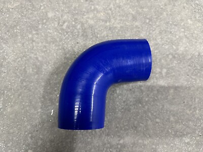 #ad 2.25quot; 90 Degree Angle Elbow 3Ply Silicone Coupler Turbo Hose BLUE $9.99