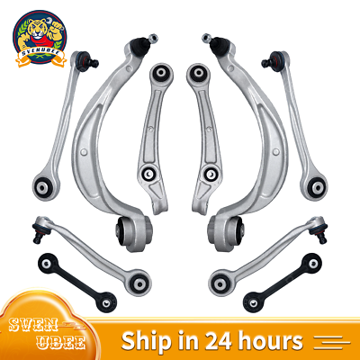 #ad Front Upper Lower Control Arm Ball Joint Sway Bar Link Suspension Kit Set of 10 $189.99