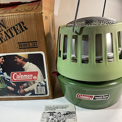 #ad Vintage Coleman Model 513B708 Catalytic Heater 1984 W Manual Very Nice Condition $115.00
