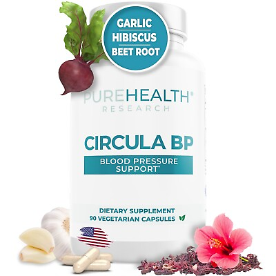 #ad Circula BP Blood Pressure Support Supplement PureHealth Research 90 Capsules $59.00