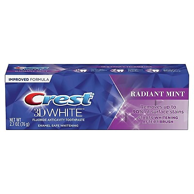 #ad Crest 3D White Radiant Mint Toothpaste 2.7oz $11.01