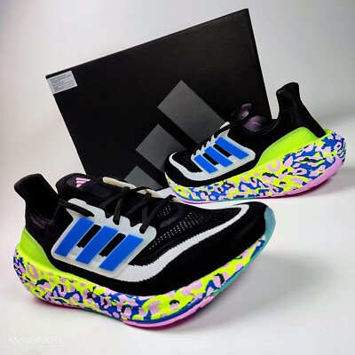 #ad Adidas Ultra Boost Light Mens US 12 Black White Blue Pink Neon Mesh Train Runner $94.80