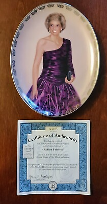 #ad Radiant Princess Diana Queen of Our Hearts porcelain collector plate $50.00