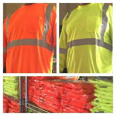 #ad wholesale Lot of 24 safety reflective Long Sleeve Shirts $225.00