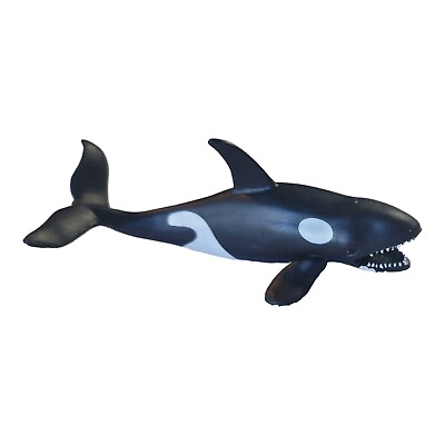 #ad Orca Killer Whale Rubber Toy 6quot; Educational Ocean Marine Animal Life Figurine $7.49