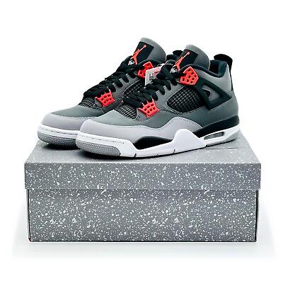 #ad Nike Air Jordan 4 Infrared 23 Black Cement Dark Grey Red White Gray DH6927 061 $284.00