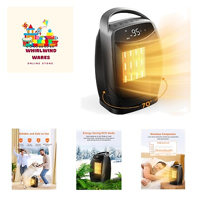 #ad Digital Space Heater 1500W 750W Portable ETL Listed Electric Heater with 4 M... $62.99