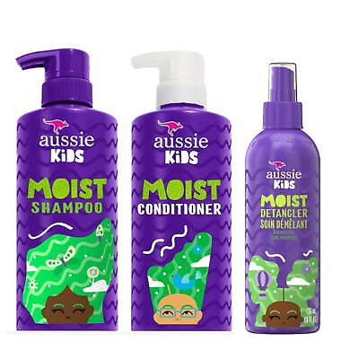 #ad Aussie Kids Shampoo Conditioner amp; Detangler Set Moisturizes HairSulfate Free $14.91