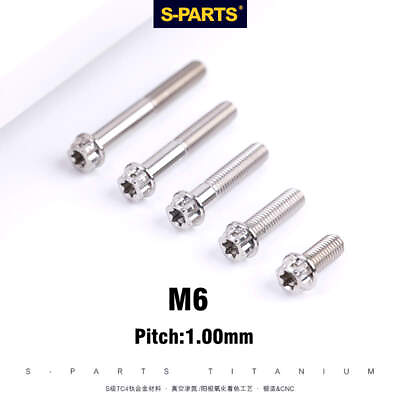 #ad M6 x10mm 120mm Standard Titanium Flange bolts screws for motorcycle $8.95