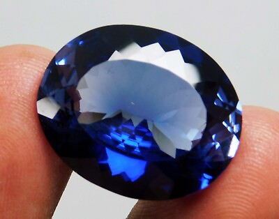 #ad Certified Natural 26.00 Ct Ceylon Blue Sapphire Oval Cut Loose Gemstone $122.50