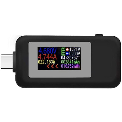 USB Type C Power Tester Voltage Current Capacity Meter USB C Multimeter 4 30V 5A $9.99