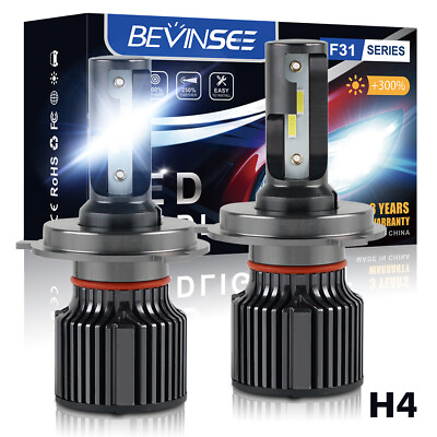 #ad H4 9003 LED Headlight Bulbs CSP Car amp; Truck Highamp;Low Dual Beam Kit 6000LM Bright $11.99