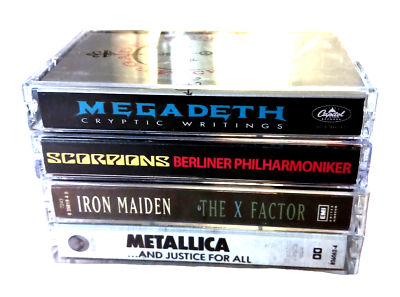 #ad Metal Rock Audio Music Factory Cassette Tapes LOT of 4 Albums Brand NEW NOS $47.49