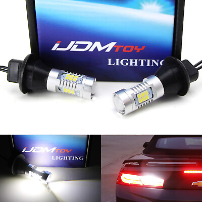 #ad CANbus White 21 SMD LED Backup Lights For 16 up Chevy Camaro No Stay Lit Issue $26.99