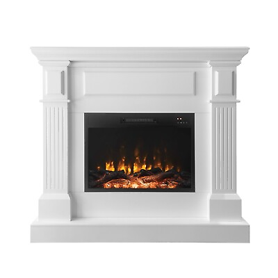 #ad #ad 42.5quot; Electric Fireplace with Mantel Freestanding Heater with Remote Control $404.99