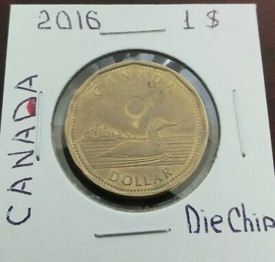 #ad Canada $1 2016 Variety Die chip on D in Canada C $2.55