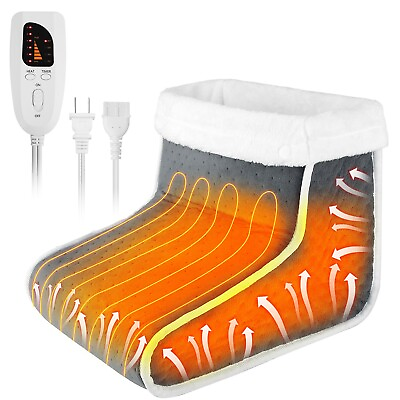 #ad Electric Heated Foot Warmer Under Desk for Men Women Double Side Foot Heating $34.99