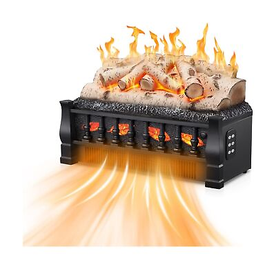 #ad Xbeauty 20quot; Electric Fireplace Logs Heater750W 1500WInsert Heater5 Flame Br... $168.63