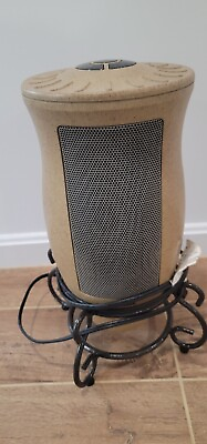 #ad Lasko Movable Air Heater Model 6410 Oscillating with Metal Base Tan Tested $41.00