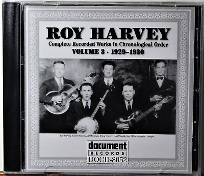 #ad CD Roy Harvey Complete Recorded Works Volume 2 1929 1930 Country String Band $19.95