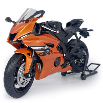 #ad 1 12 Scale Yamaha YZF R6 Motorcycle Model Diecast Toys for Boys Kids Gift Orange $29.91