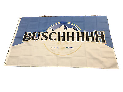 #ad Busch Light Beer BUSCHHHHH Flag Banner 3x5#x27; SIGN Garage Man Cave Birthday GIFT $13.99
