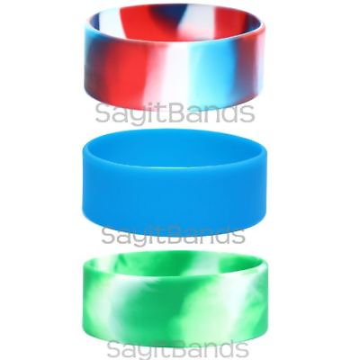#ad 100 Wide 1 Inch Wristbands Blank Bracelets You Pick Colors Fast USA Shipping $48.88