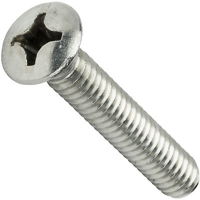 #ad 8 32 Phillips Oval Head Machine Screws Stainless Steel Countersunk All Sizes $199.87