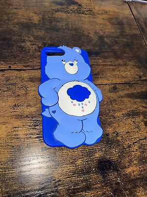 #ad Care Bears Grumpy Bear 3D Silicone Iphone Case 6 7 8 $12.99
