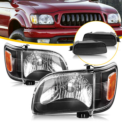 #ad 4X Headlight Assembly Bumper Light For 2001 2004 Toyota Tacoma Car Accessories $97.99