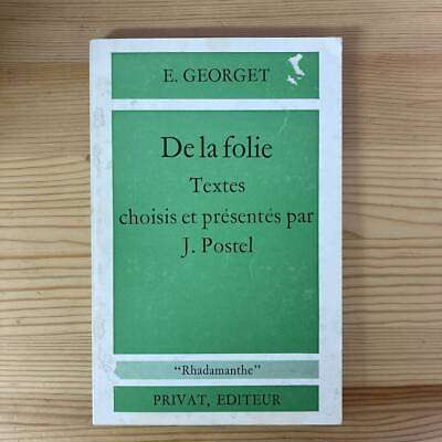 #ad French De La Folie Written By E.Georget Edited J.Postel Etienne Jean Georget $56.04
