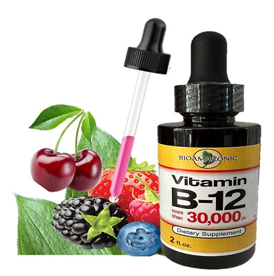 #ad Extra Strength 30000 Vitamin B12 Sublingual Liquid Drops Methylcobalamin B 12 $14.99