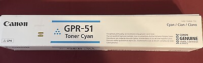 #ad NEW Sealed Genuine Canon GPR 51 Cyan Toner for C250 350 $20.00