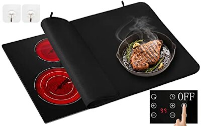 #ad Fireproof Stove Top Cover for Electric Glass Stove Top Protector 21x29.5 Inch $26.99