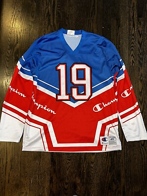 #ad Vintage Champions 19 Hockey Jersey Size Medium $19.99